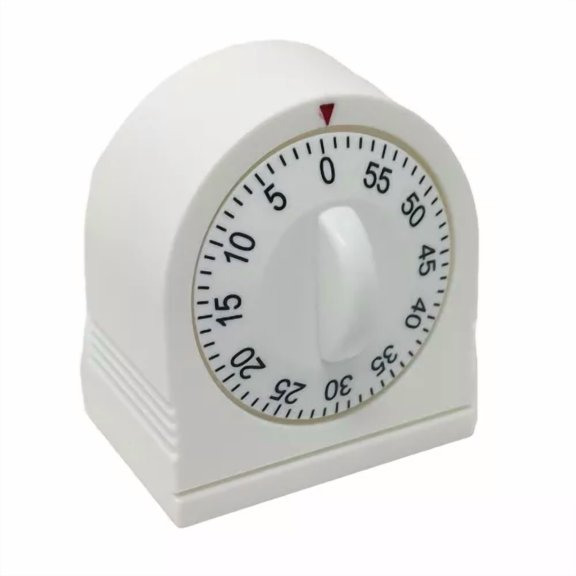 LYSSA -Long Ring Metal Bell Kitchen Cooking Timer 60-Minute Analog Mechanical Alarm