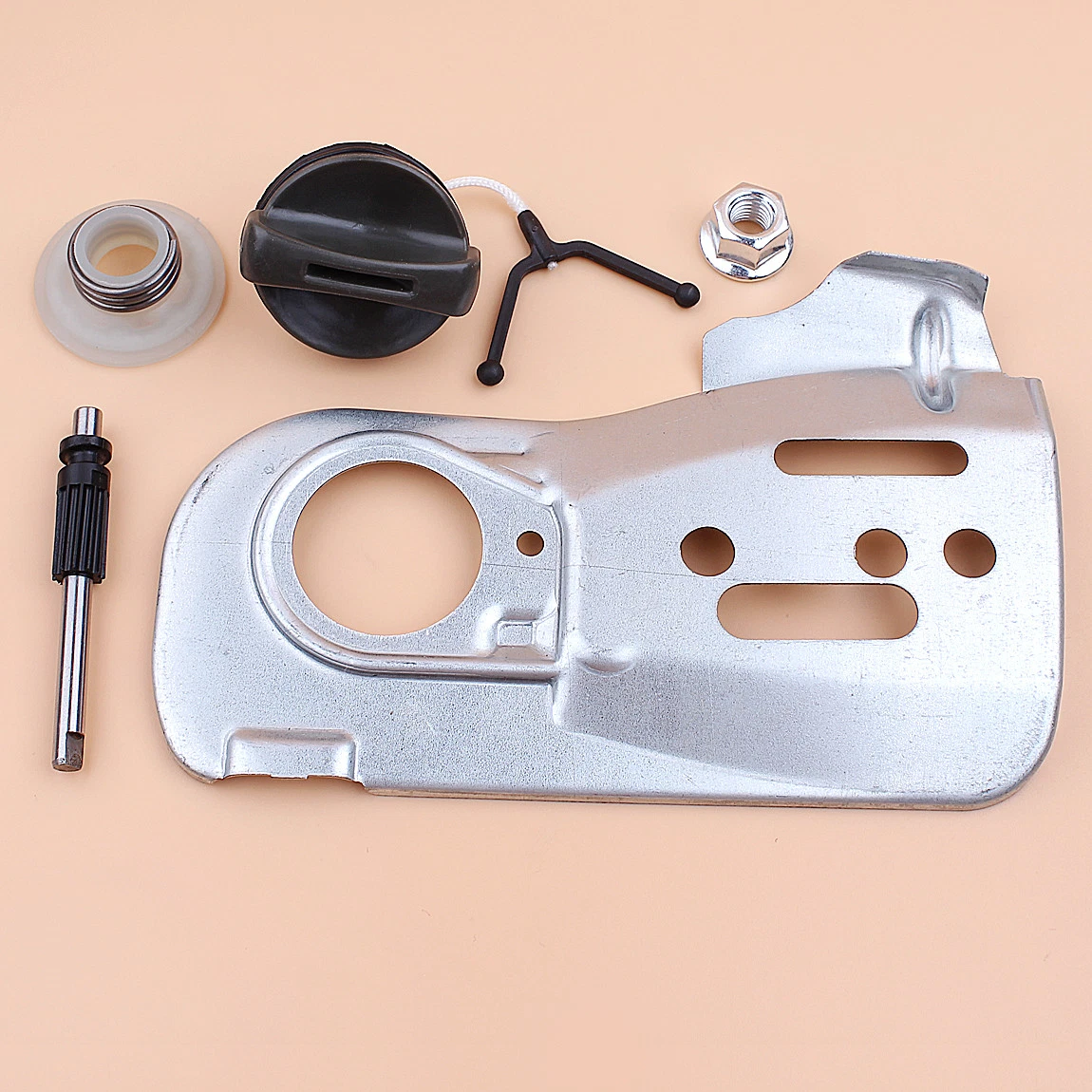 LYSSA -Oil Pump Inner Bar Guide Plate Nut Kit For Husqvarna 445 450 E X ...
