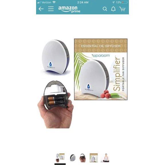 LYSSA -Portable Sparoom Diffuser For Essential Oils - This Personal Diffuser Is Waterle