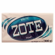 LYSSA -White Zote Soap 400 G/ 14.1Oz Bar For Cleaning Laundry Detergent Whitening Power