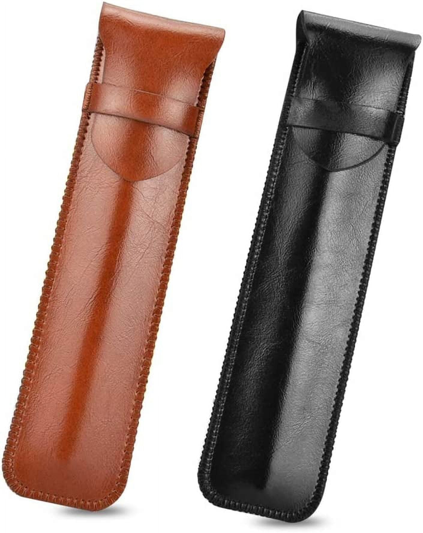 Pen Guard LYTIVAGEN 2 PCS Leather Pen Holder Handmade Protective Pen Case ...