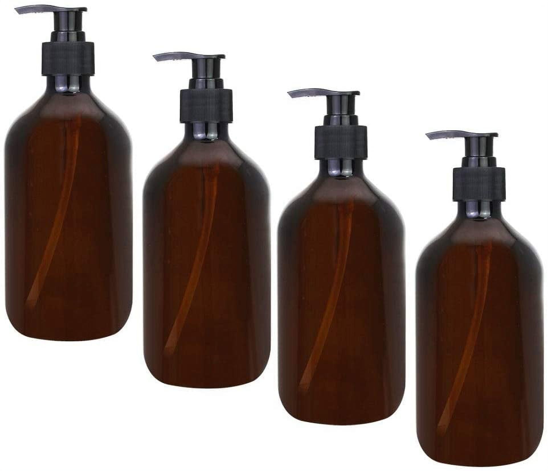 LYTIVAGEN 4 PCS Pump Bottles 500ml Shampoo Bottle Refillable Liquid Dispensers Large Capacity for Lotion, Shower Gel, Hand Soap