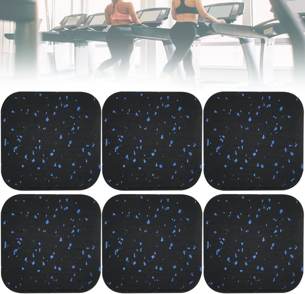 LYTIVAGEN 6 PCS Treadmill Shock Absorbing Mat Exercise Equipment