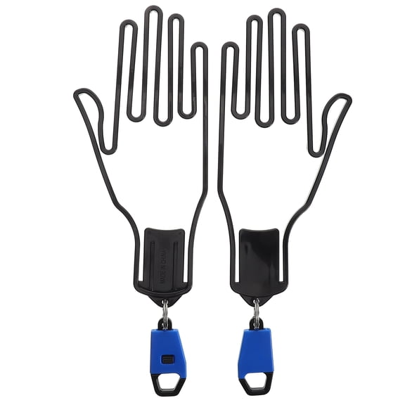WEUVEB 1Pair Golf Glove Holder with Hook Durable ABS Material Lightweight Portable Storage