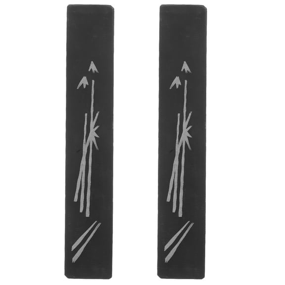 WEUVEB Chinese Calligraphy Paperweight Elegant Design Stone 1 Pair