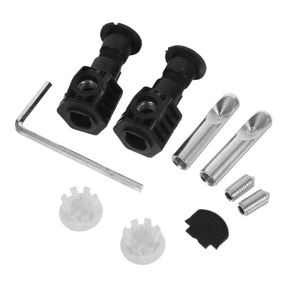 WEUVEB Toilet Seat Screws Black Nylon Aesthetic Design Durable Construction 1Set