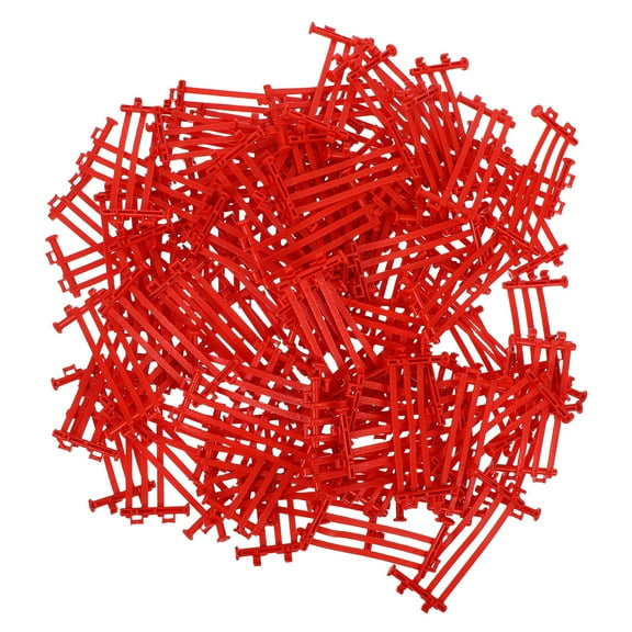 WEUVEB fairy garden Miniature Picket Fence Brown Quick Setup and Disassembly Dollhouse 100pcs