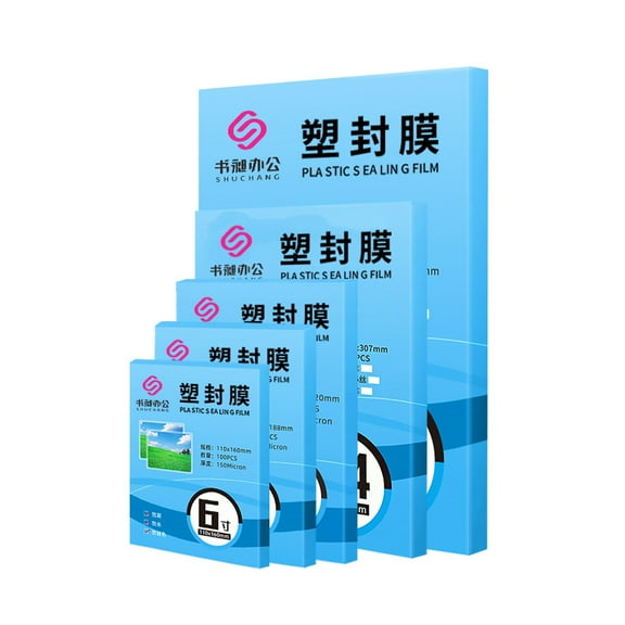 WEUVEB Clear Pet Laminating Film Sheets for Decor High Transparency 100Pcs