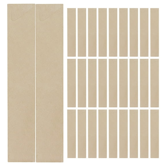 WEUVEB 100Pcs Portable Kraft Paper Utensil Sleeves Durable Disposable Silverware Bags for Parties
