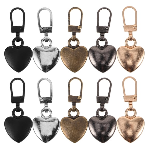 WEUVEB Zipper Repair Kit with Heart-Shaped , Assorted Colors for Jackets, Bags, Clothing, and Outdoor Gear Fix
