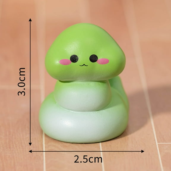 WEUVEB mini snake statue Snake Figurines Green 10Pcs