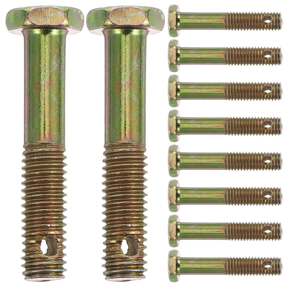 WEUVEB DIY Projects Hex Bolt Galvanized Iron 10Pack