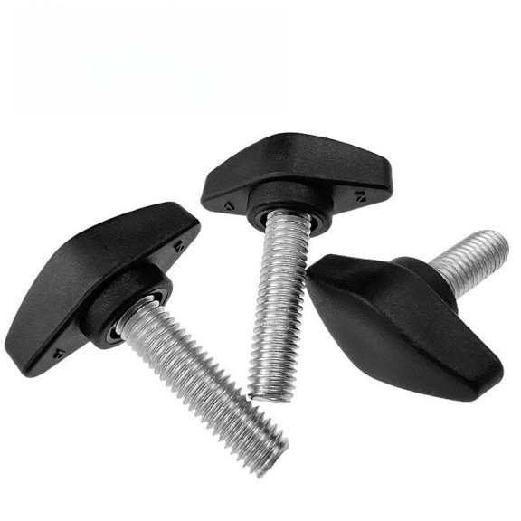WEUVEB 10Pcs Quick Release Thumb Screw Knobs with Sturdy Carbon Steel and PP Material