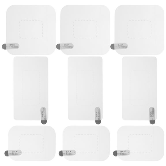 WEUVEB Windshield Mount Films Square Transparent PET 12 Sheets