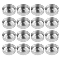 WEUVEB Reusable Aluminum Candle Cups Silver for Home Decor and Outdoor Events 120Pcs