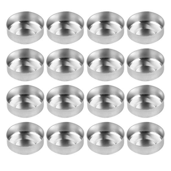 WEUVEB Reusable Aluminum Candle Cups Silver for Home Decor and Outdoor Events 120Pcs