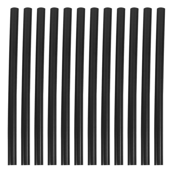 WEUVEB 12pcs Glue Sticks Mini For Crafting Hot Melt Adhesive Performance Black