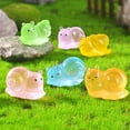 thumbnail image 1 of LYTMENT 12pcs Luminous Mini Snail Garden Ornaments Resin Animal Figurines Cute Snail Decorations for Garden Patio and Micro Landscape, 1 of 8