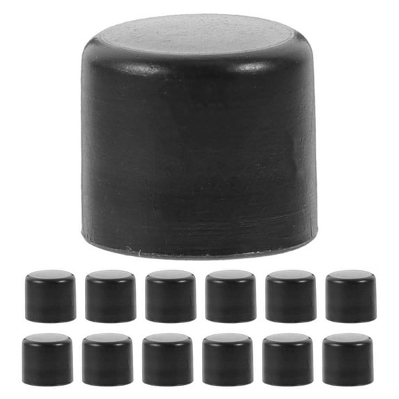 WEUVEB Foosball Table Accessories Black Plastic End Caps for Tables 16Pcs
