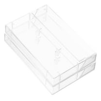 WEUVEB Clear Cassette Tape Organizer Moisture-Resistant for Storage 2Pcs
