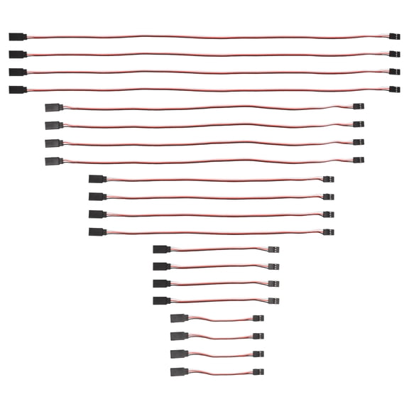 WEUVEB 20Pcs Remote Control Servo Extension Cord for Stable Wiring and Connection