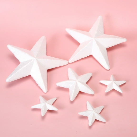 WEUVEB Diy Large Five-Pointed Foam Stars 20Set For Events Decorating