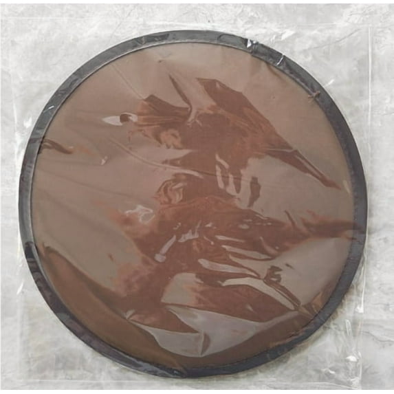 WEUVEB 2-Pack Foldable Flying Disc Fans with Comfortable Grip, Portable and Versatile Coffee Color Design