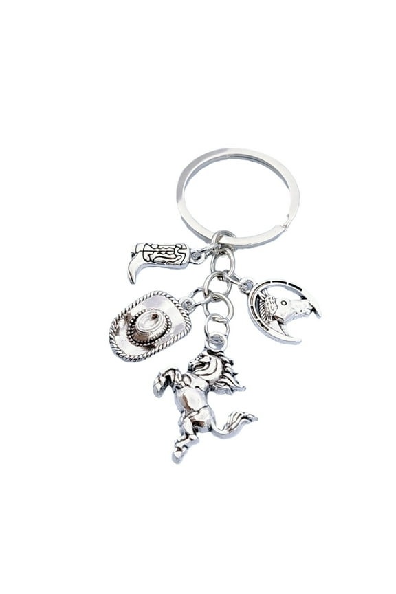 Alloy Keychains Western Keychain for Western Culture Enthusiasts Everyday Use 2Pcs