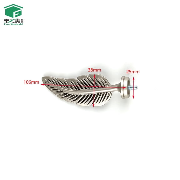 WEUVEB 2Pcs Silver Metal Curtain Rod Finials Elegant End Caps for Home Window Hardware