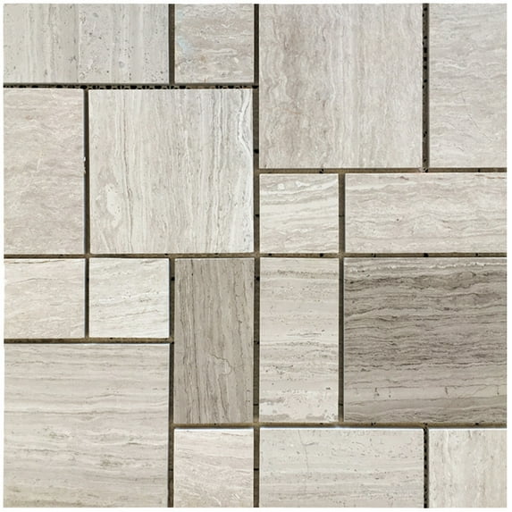 WEUVEB 2Pcs Adhesive Dollhouse Wall Decal for Realistic Tile Look Multicolor