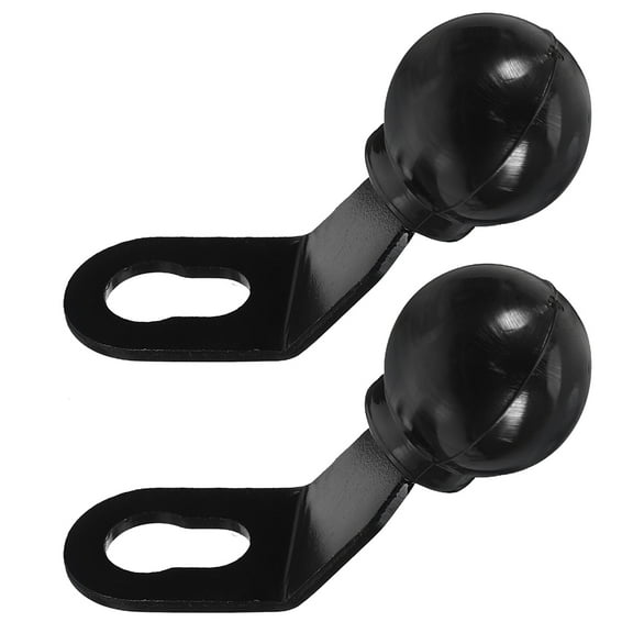 WEUVEB Aluminum Alloy Motorcycle Phone Holder Mount with 360 Degree Rotation for Motorcycles Black Size 2pcs