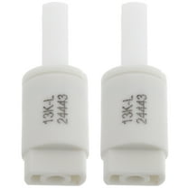 WEUVEB Soft Close Buffer Hinge White Toilet Seat 2Pcs