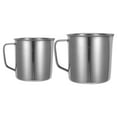 thumbnail image 1 of WEUVEB Measuring Cup Stainless Steel 2Pcs 15.7X5.9X4.3In, 1 of 8
