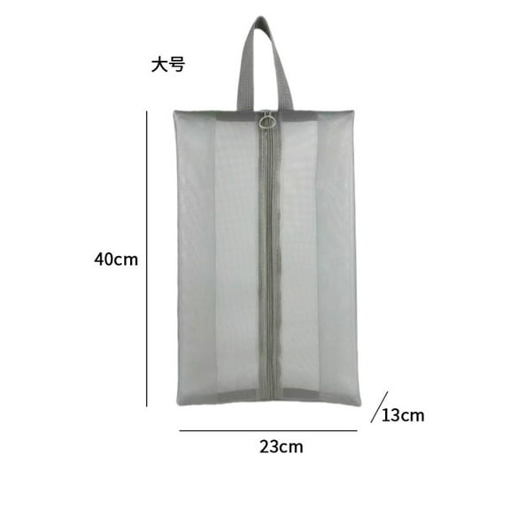 LYTMENT 2pcs Travel Shoe Bags Breathable Mesh Storage Pouches With Handle For Keeping Shoes Separate And Clean In Luggage For Men And Women