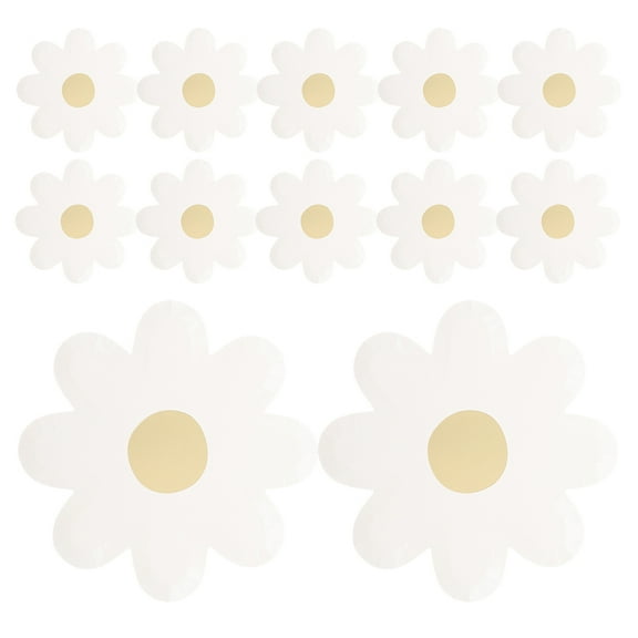 WEUVEB Floral Disposable Paper Plates Round Paper for Events 30pcs