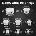 thumbnail image 1 of WEUVEB White Plastic Screw Hole Covers for Furniture, Easy to Install, 350 Pieces, and Clean Finish, 1 of 8