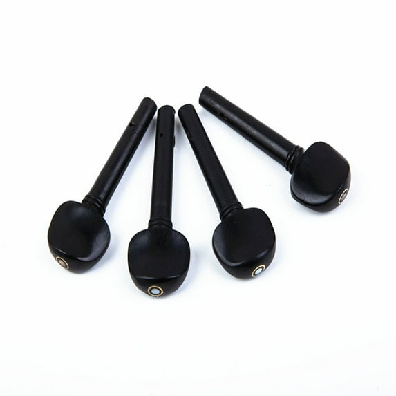 WEUVEB Rosewood Violin Part Accessories Ebony 4Pcs