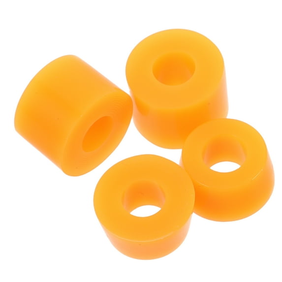 WEUVEB PU Shock Absorber Pads for Skateboard High Stability Orange 4Pcs