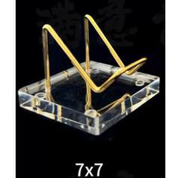 WEUVEB 4Pcs Transparent Crystal Display Stands for Mineral Spheres and Decorative Collectibles