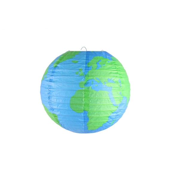WEUVEB Earth Globe Lantern Multi Colored 4Pcs 9.8In
