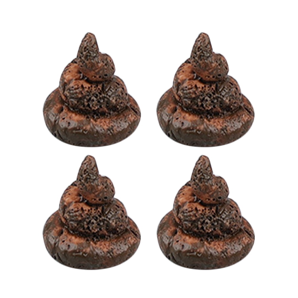 LYTMENT 4pcs Funny Poop Games Faux Mini Poop Models Realistic Poop ...