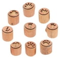 thumbnail image 1 of WEUVEB Handmade Wooden Stamp Wood Assorted Color Card Making Outdoor Adventures 9Pcs, 1 of 8