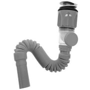 WEUVEB Bathroom Sink Pipe Replacement Kit Sink Drain Pipe Stainless Steel 1 Set