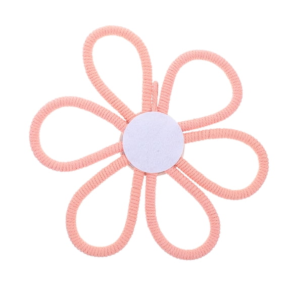 WEUVEB Pink Daisy Boho Wall Hanging Fabric Flower Decor for Room Decoration