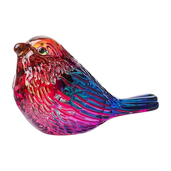 WEUVEB Multi Color Crystal Bird Sculpture Craftsmanship Home Decor