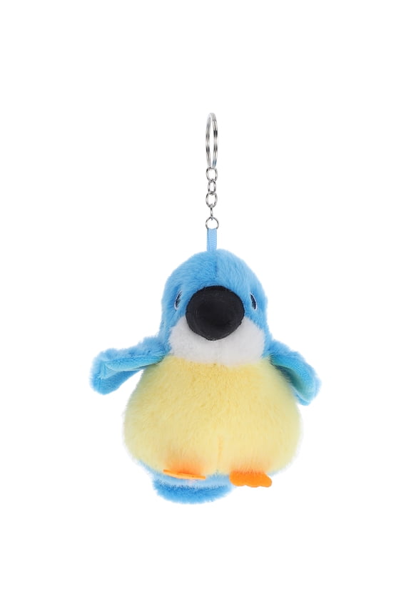 Mini Bag Pendant Plush Parrot Keychain Sky-blue 1 Pcs