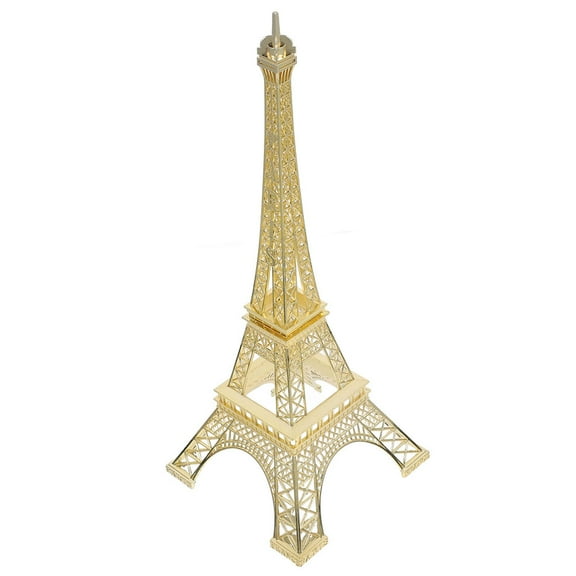 WEUVEB Tower Figurines Eiffel Tower Statue Golden Alloy 1Pcs