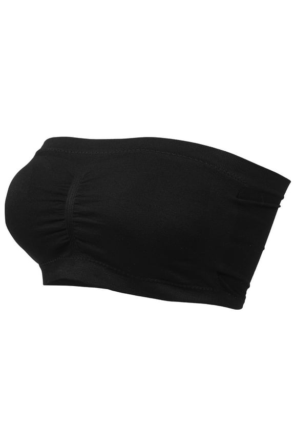 Seamless Strapless Bras Nylon Double Layer Bandeau Top 1Pcs For Women Underwear