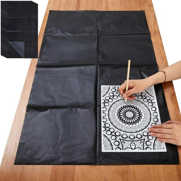 WEUVEB Carbon Paper For Tracing On Wood Transfer Paper Black 1Set For Professionals