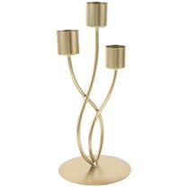 WEUVEB Gold Metal Candelabras with Vintage Iron Candle Holder for Decor